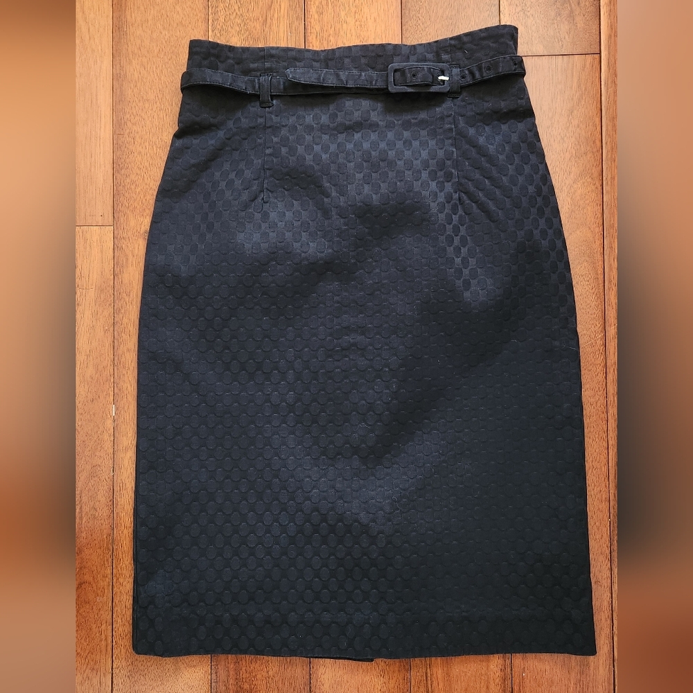 Jacob Dark Textured Pencil Skirt